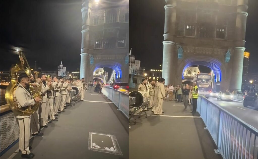 Video: Policía de Londres corre a Banda El Recodo de concierto improvisado en la calle