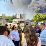 Incendio en planta de sal de Jáltipan está controlado, afirma Rocío Nahle