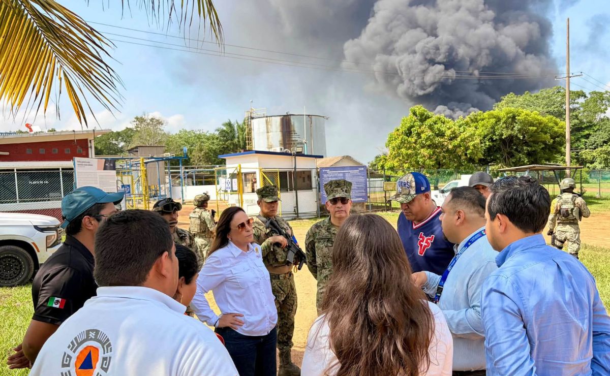 Incendio en planta de sal de Jáltipan está controlado, afirma Rocío Nahle Incendio en planta de sal de Jáltipan está controlado, afirma Rocío Nahle