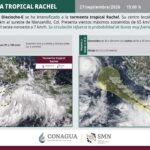 Se forma la tormenta tropical Rachel; provocará lluvias intensas en Guerrero y Oaxaca