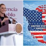 Sheinbaum dice que México “no es colonia de ningún país” frente a mapa publicado por Trump