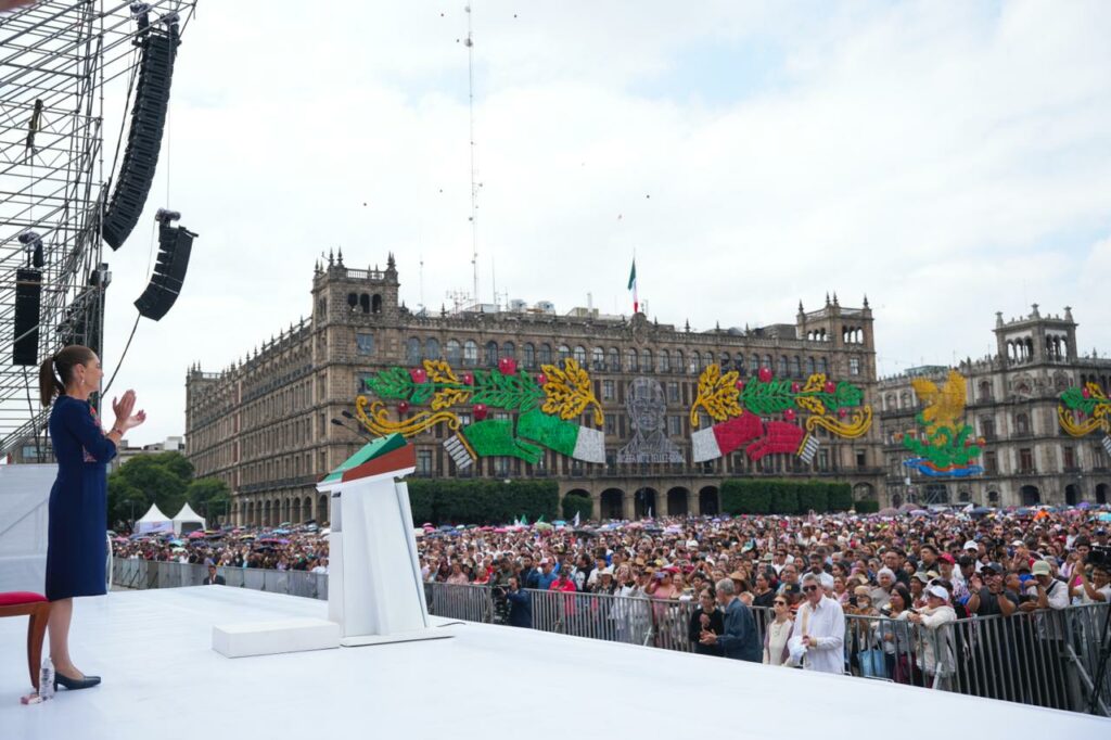 #EnVivo Mensaje de la presidenta Claudia Sheinbaum en el Zócalo