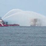 Pemex reporta un incendio sin heridos en la plataforma satélite de Campeche