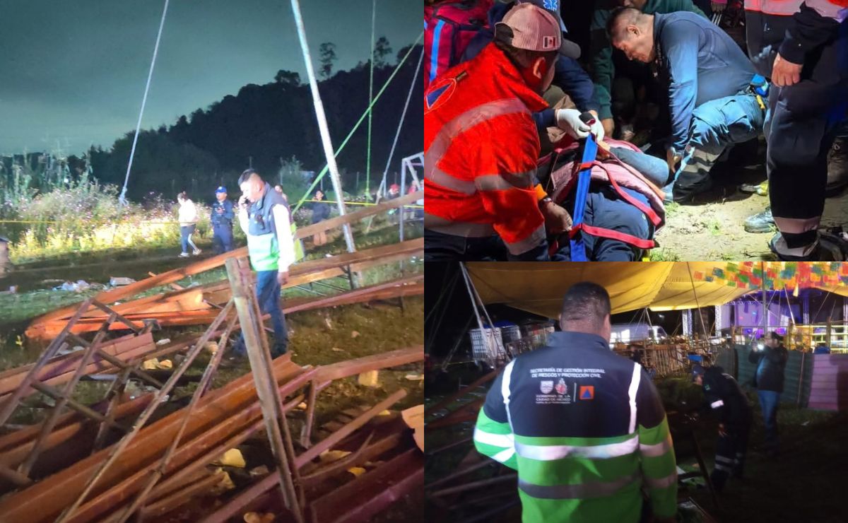 Video: Colapsan gradas en jaripeo de Xochimilco; hay 12 heridos - atencion-de-incidente-en-jaripeo-de-xochimilco