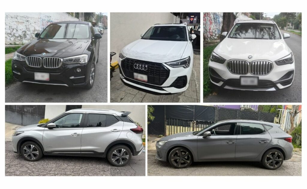 Recuperan autos de lujo robados de edificio en la colonia Anzures