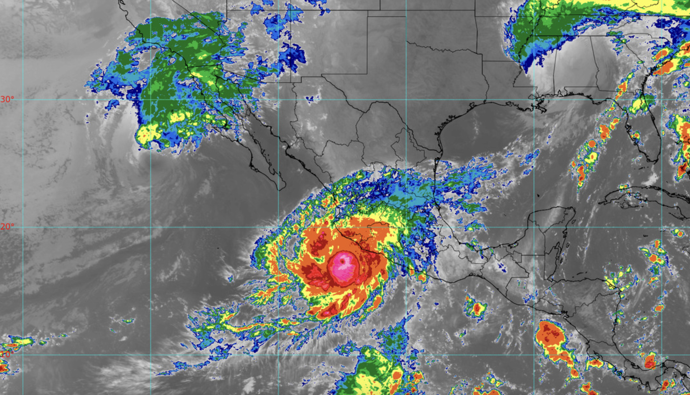 Huracán ‘Simon’ provocará fuertes lluvias en varias regiones de México