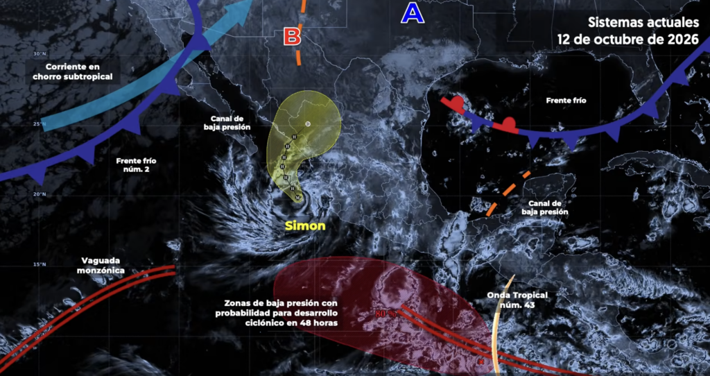 Pronóstico del tiempo: 12 de octubre de 2026 Pronóstico del tiempo: 12 de octubre de 2026