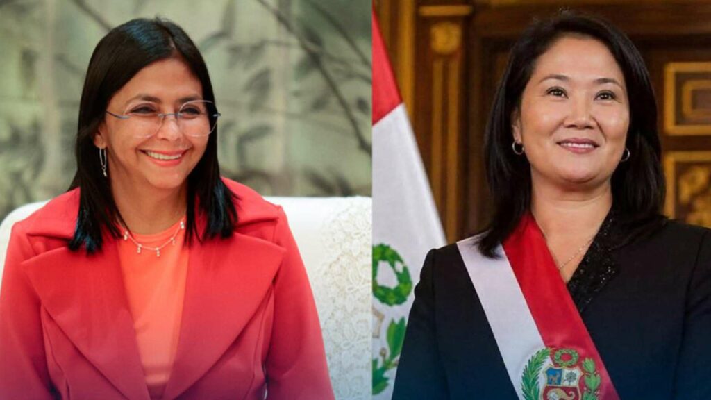 Delcy Rodríguez propone a Keiko Fujimori el retorno seguro de venezolanos desde Perú
