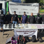 Detienen en Culiacán a cuatro presuntos integrantes de red de armamento del Cártel de Sinaloa
