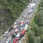 Dos muertos y 14 heridos por accidentes consecutivos en autopista de Chiapas