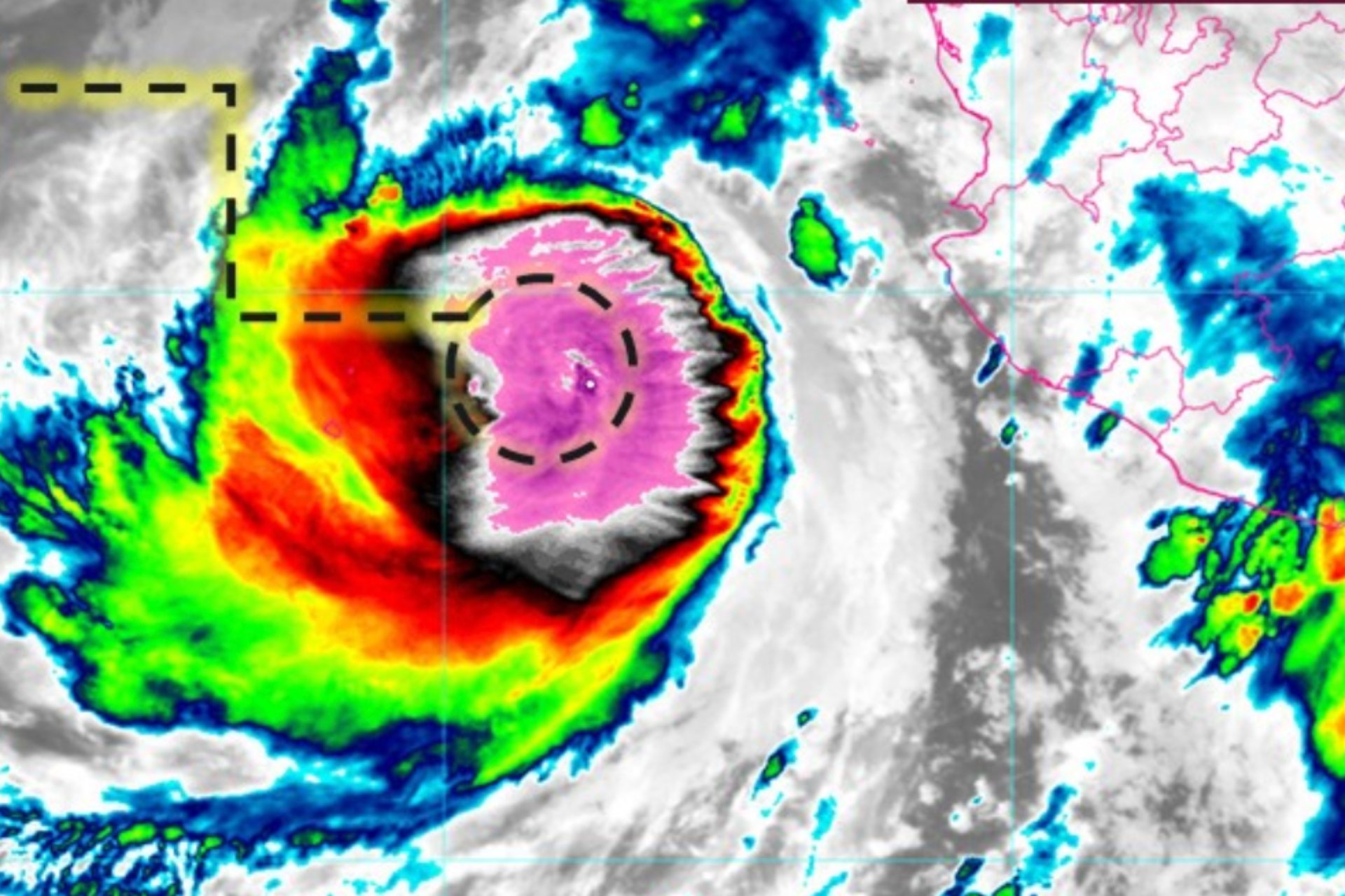 Huracán ‘Rachel’ se intensifica a huracán categoría 2