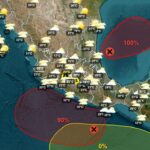 Alertan por formación de dos ciclones en México; ‘Simón’ e ‘Isaías’ afectarían al mismo tiempo