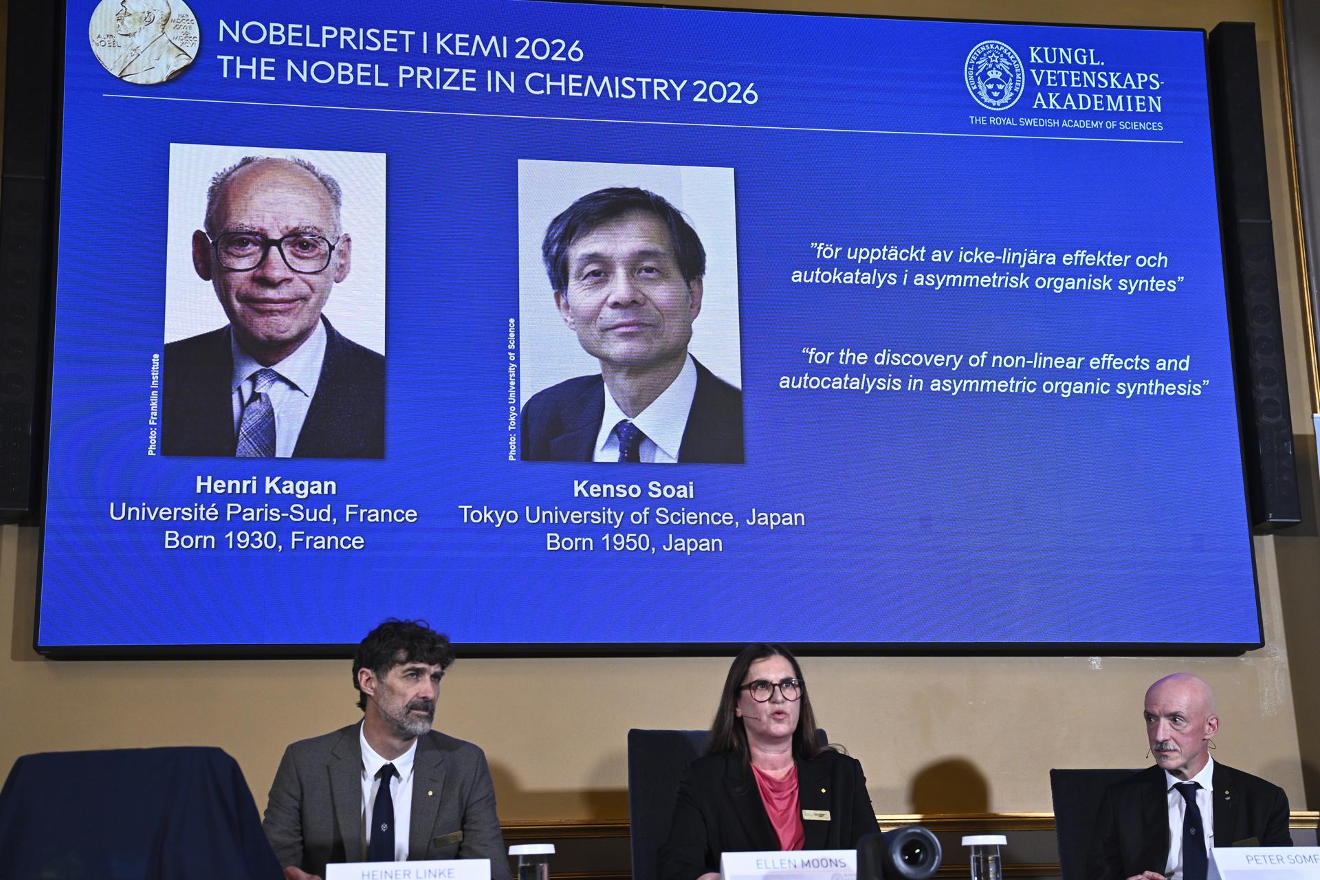 Dan Nobel de Química a dos científicos por las reacciones que conducen a la homoquiralidad