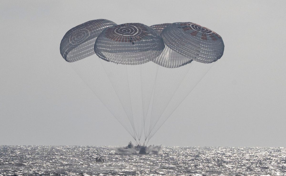 Misión tripulada Crew-12 regresa a la Tierra tras 8 meses en la EEI