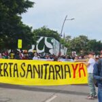 Marchan nuevamente en Guadalajara contra agua contaminada; encapuchados realizan actos vandálicos