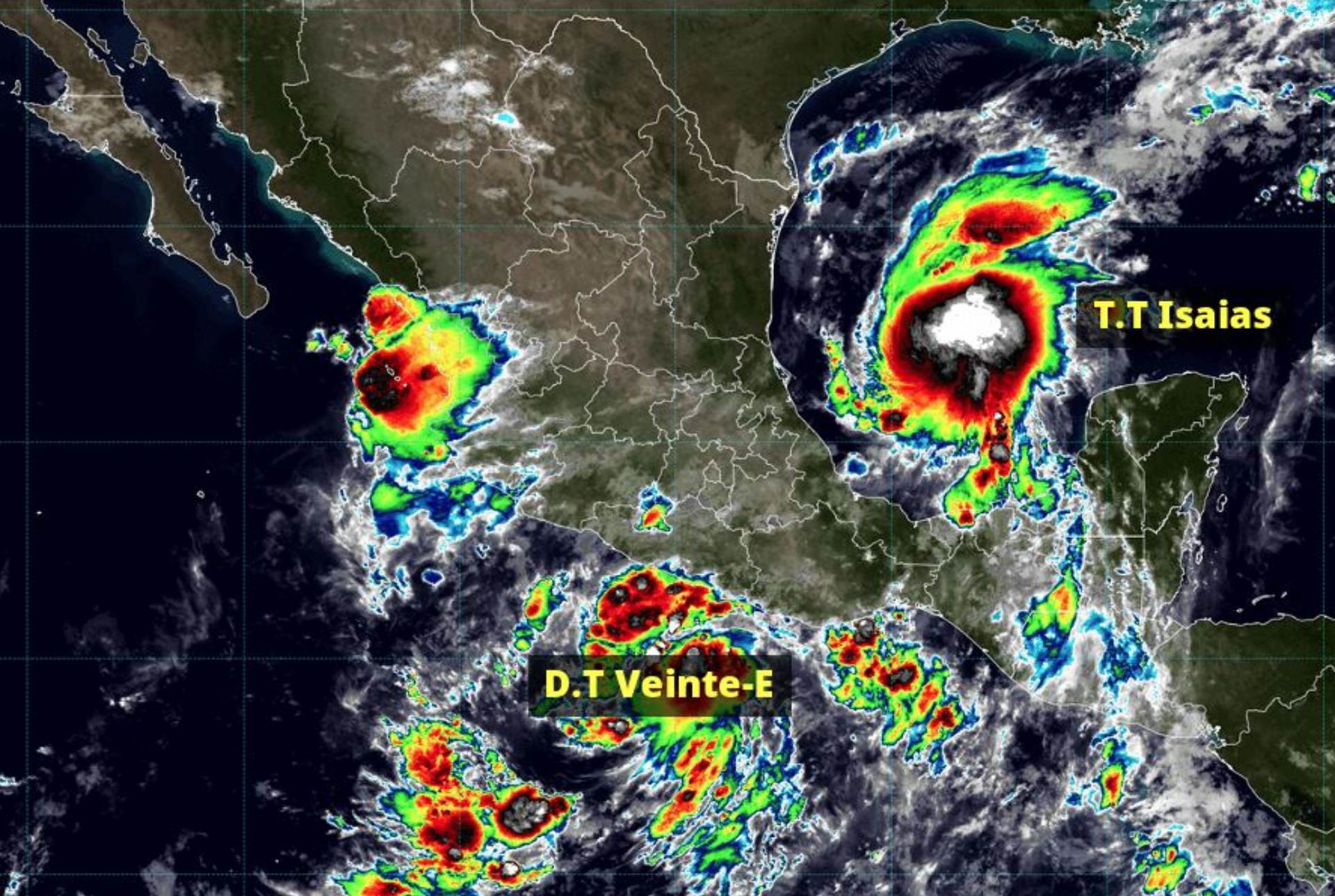 Activan alerta por la presencia simultánea de tres ciclones Activan alerta por la presencia simultánea de tres ciclones